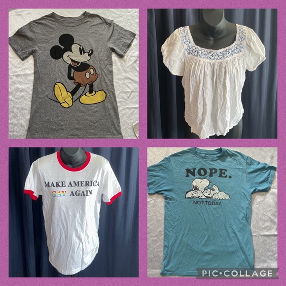 📦mix graphics Tees tank tops t-shirt and blouses for women lot wholesale box - Picture 2 of 14